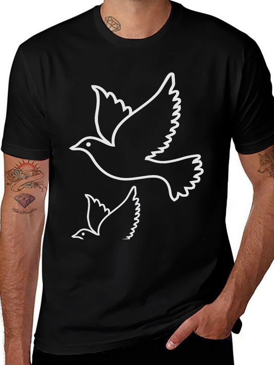 Dove Graphic Black T-Shirt