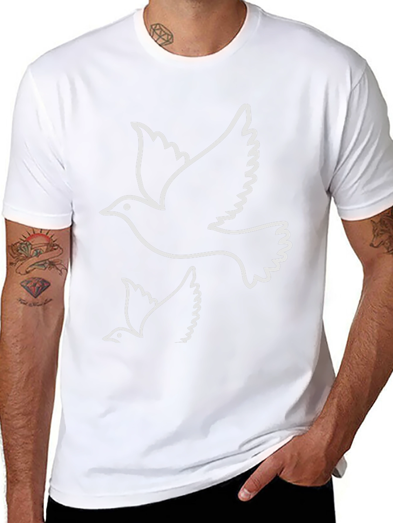 Dove Graphic Black T-Shirt