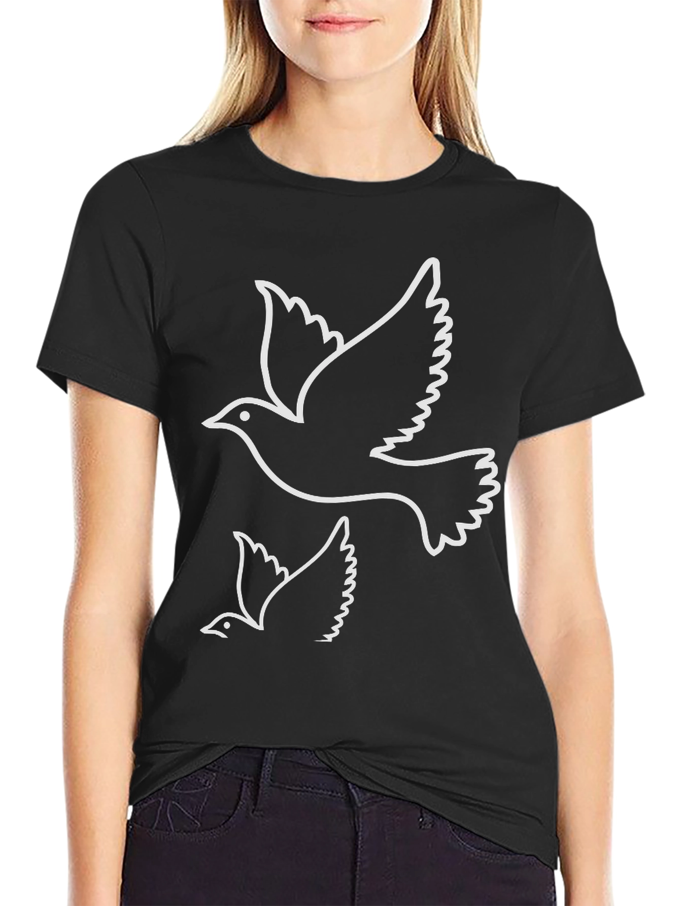 Dove Graphic Black T-Shirt