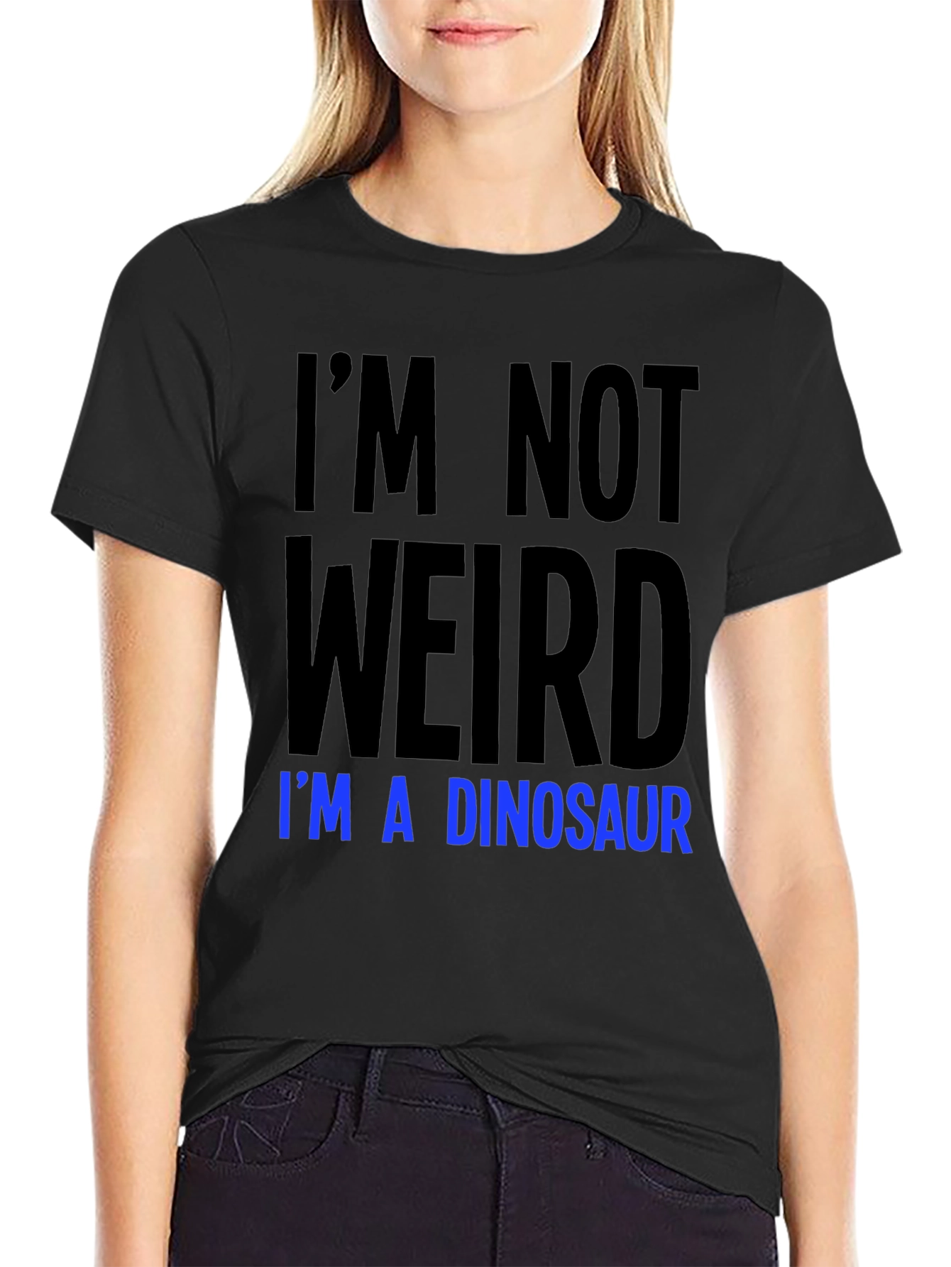 Im Not Weird Im A Dinosaur Graphic Tee