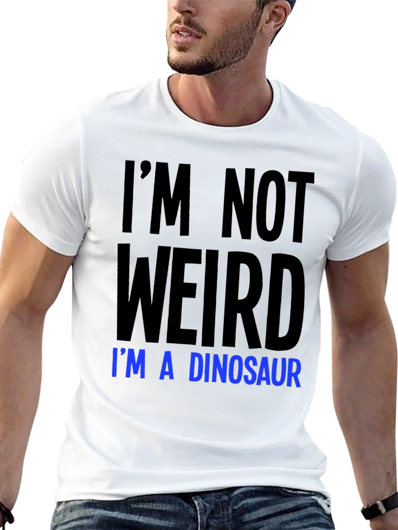 Im Not Weird Im A Dinosaur Graphic Tee