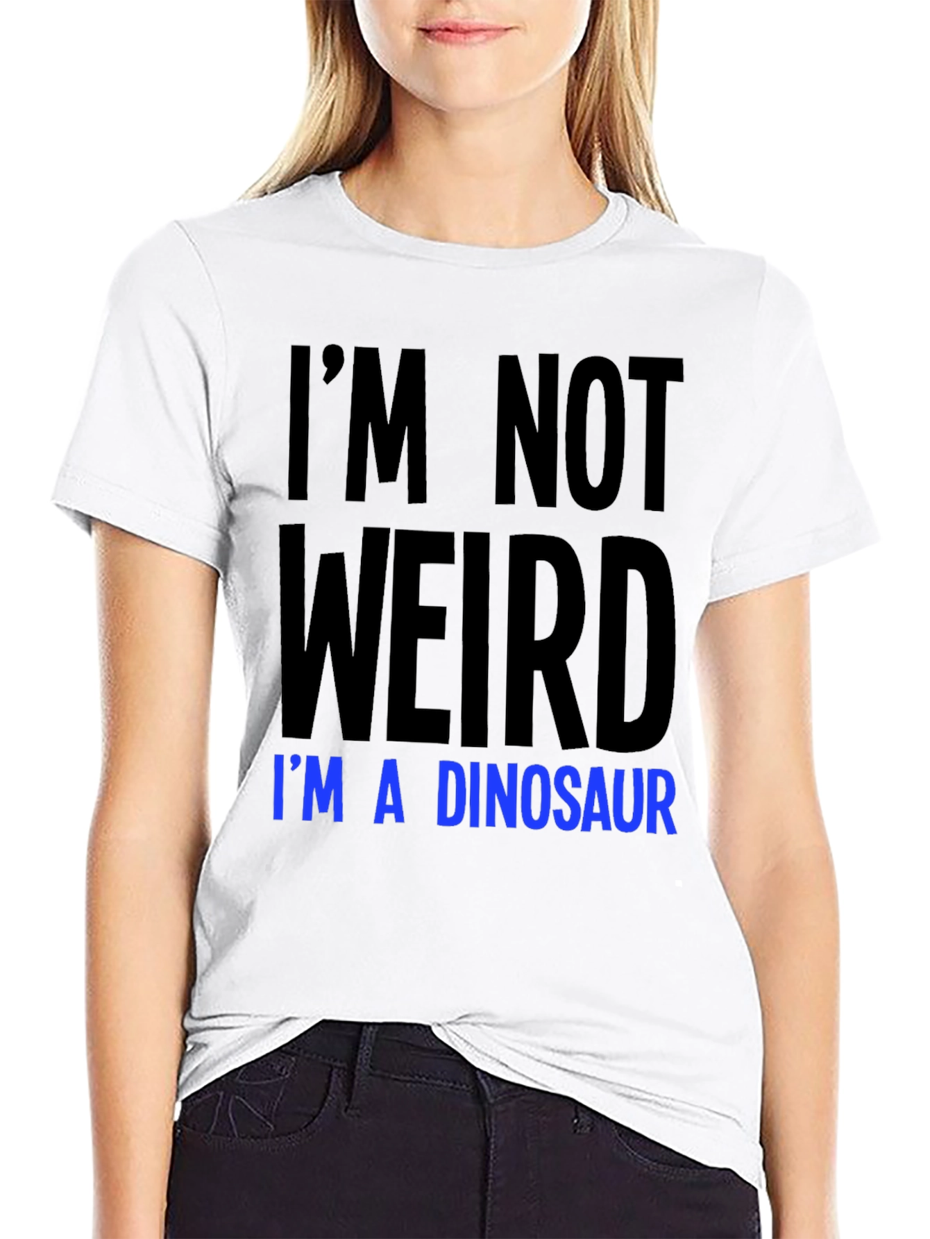 Im Not Weird Im A Dinosaur Graphic Tee