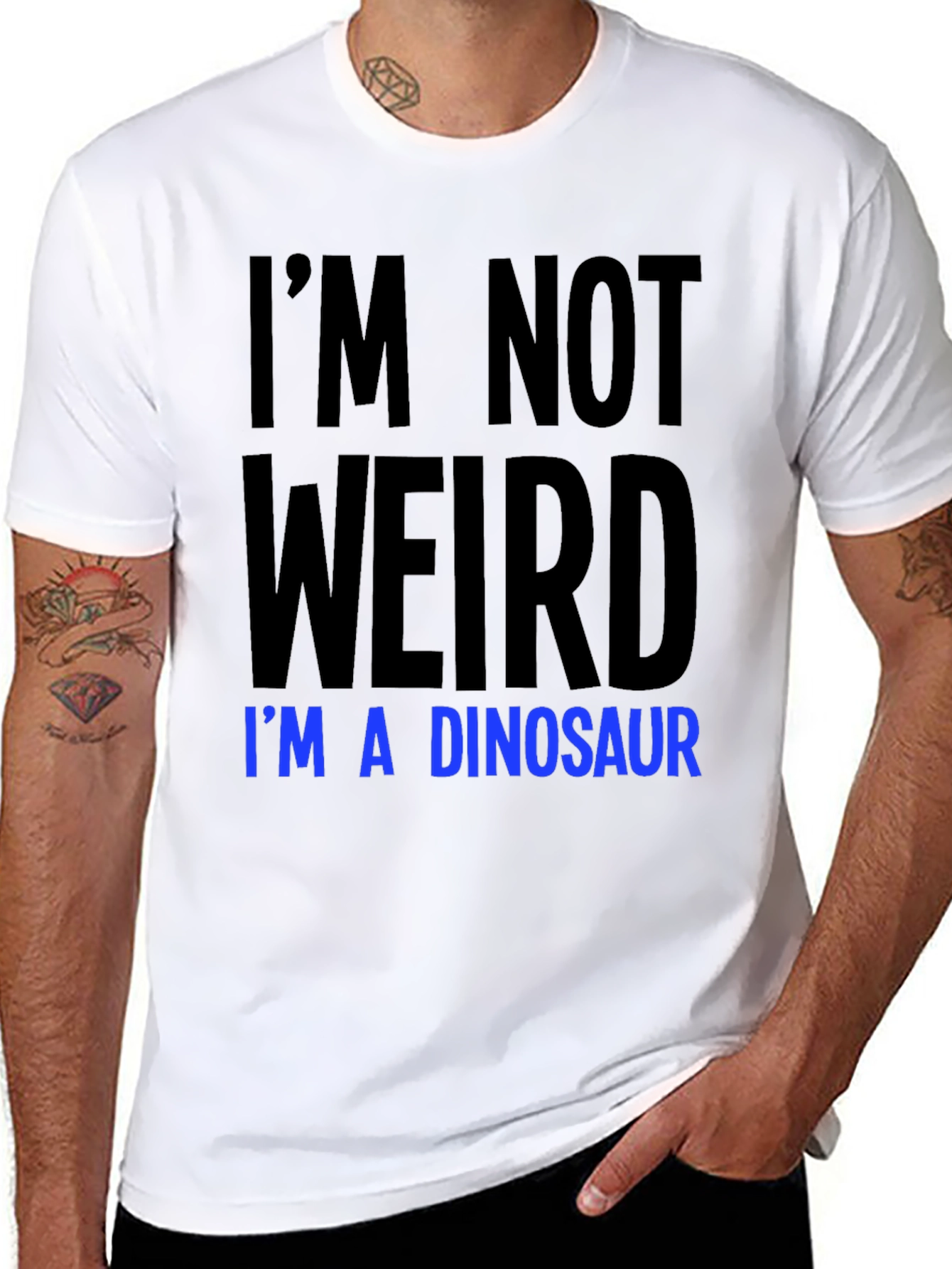 Im Not Weird Im A Dinosaur Graphic Tee