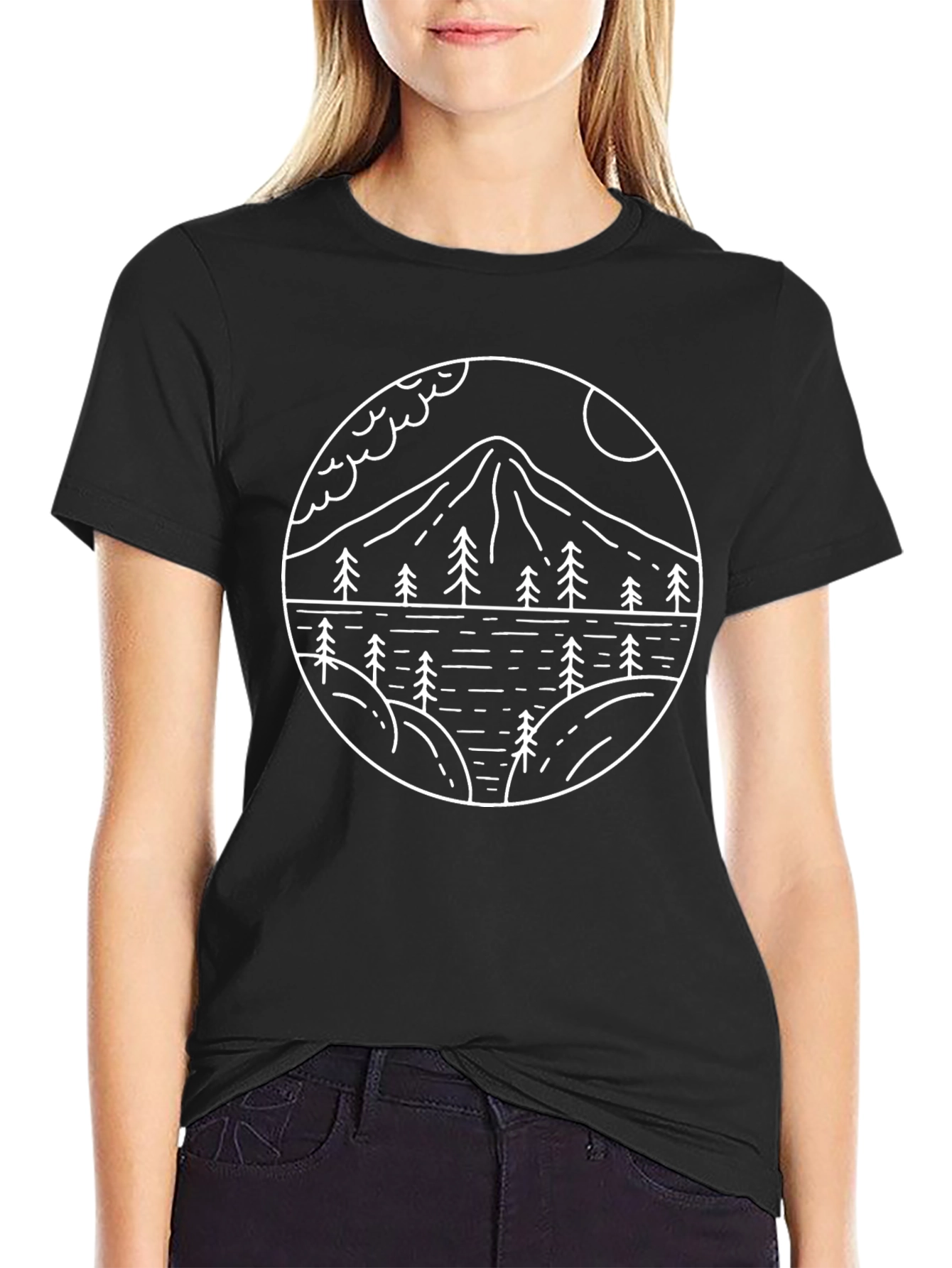 Mountain Landscape Graphic Tee - Nature Lovers Shirt