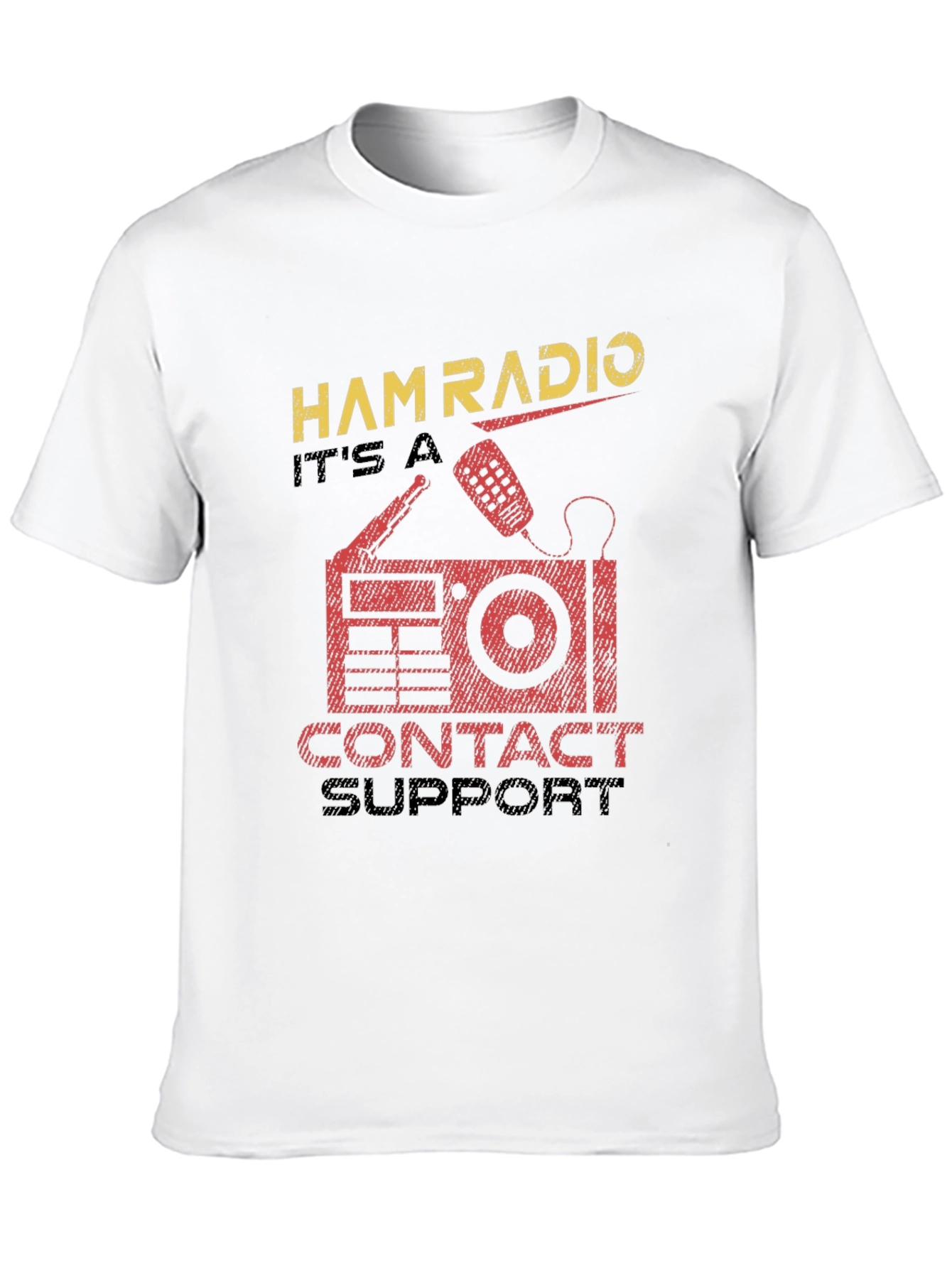 Ham Radio Contact Support Graphic Tee