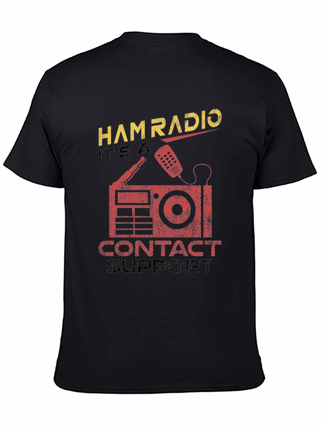 Ham Radio Contact Support Graphic Tee