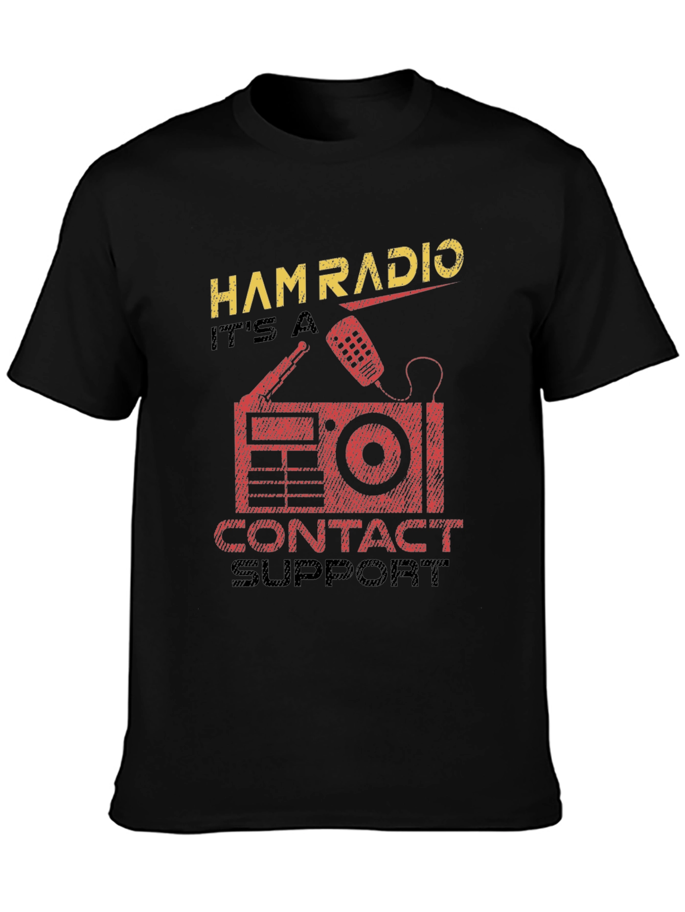 Ham Radio Contact Support Graphic Tee