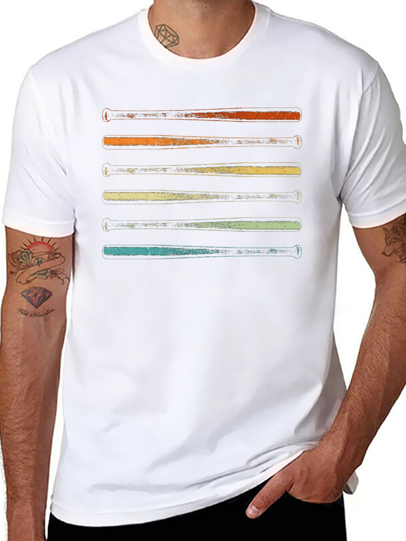 Retro Baseball Bats T-Shirt
