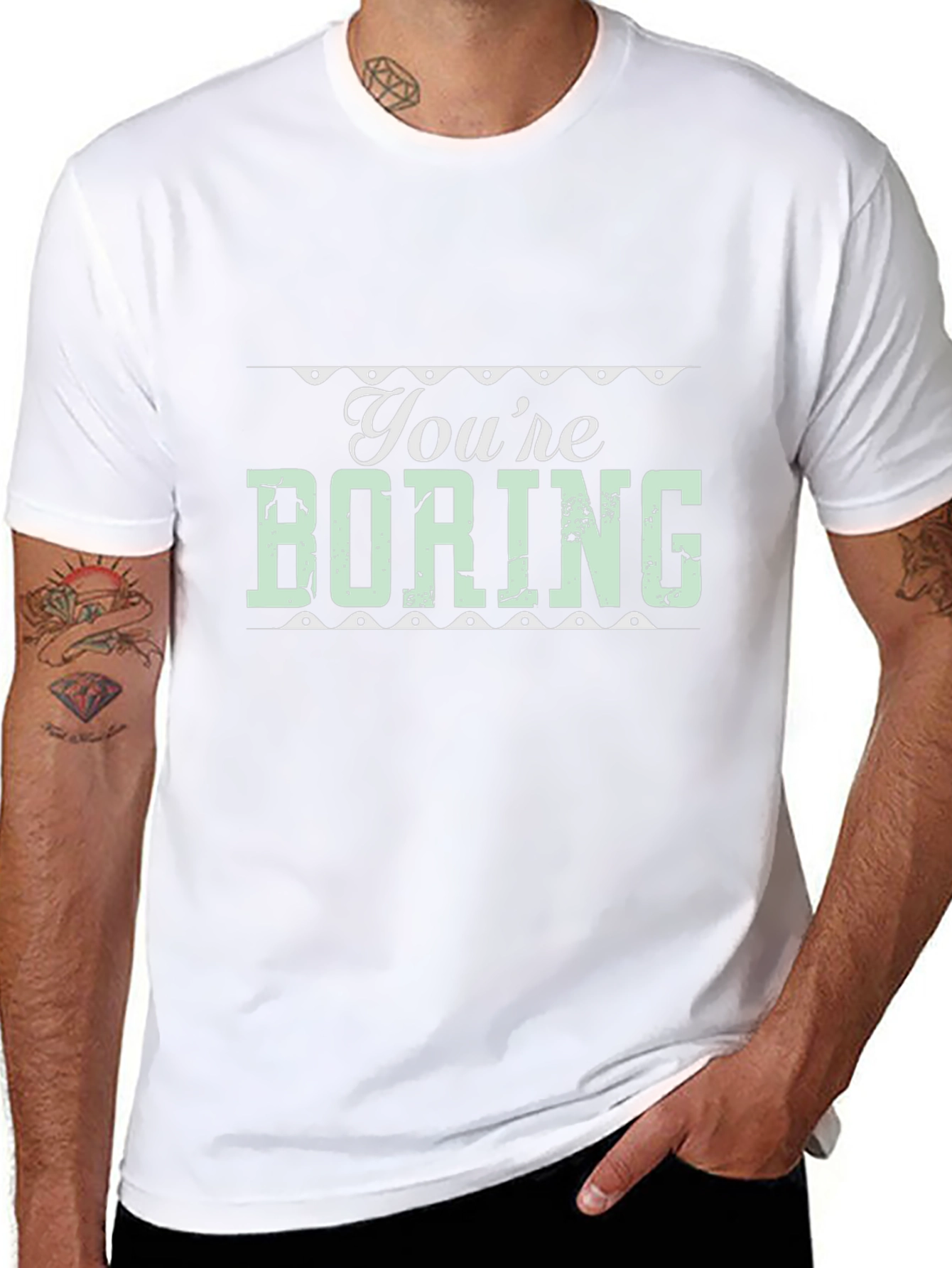 Youre Boring Graphic Tee - Black T-Shirt