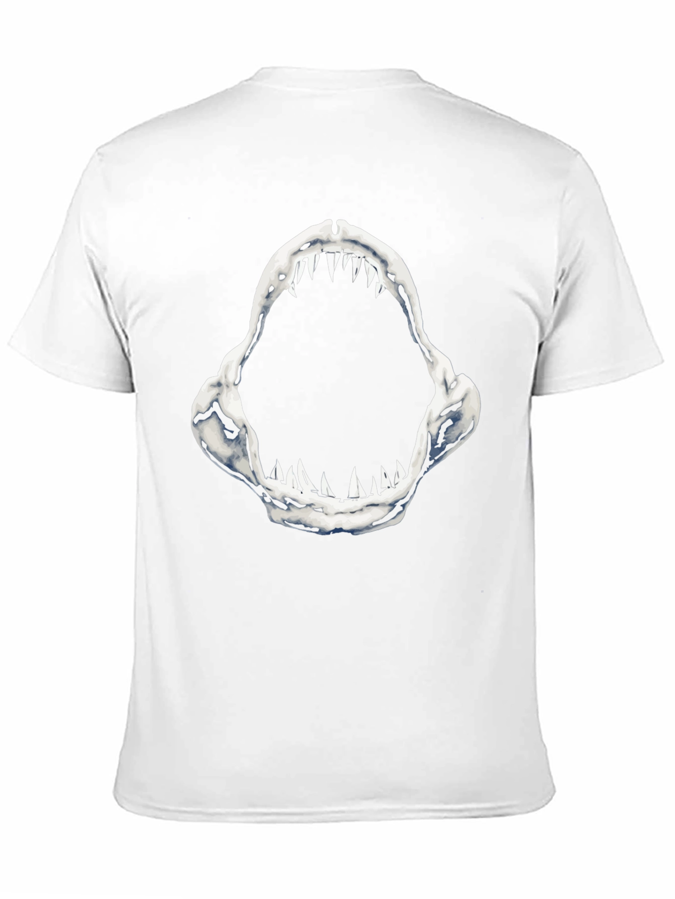 Shark Jaws Graphic Tee - Black Cotton T-Shirt