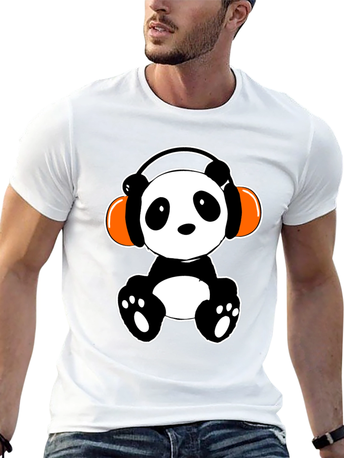 Panda DJ T-Shirt - Cute Graphic Tee