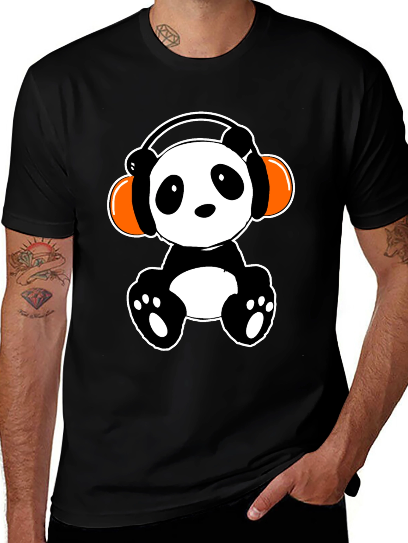 Panda DJ T-Shirt - Cute Graphic Tee