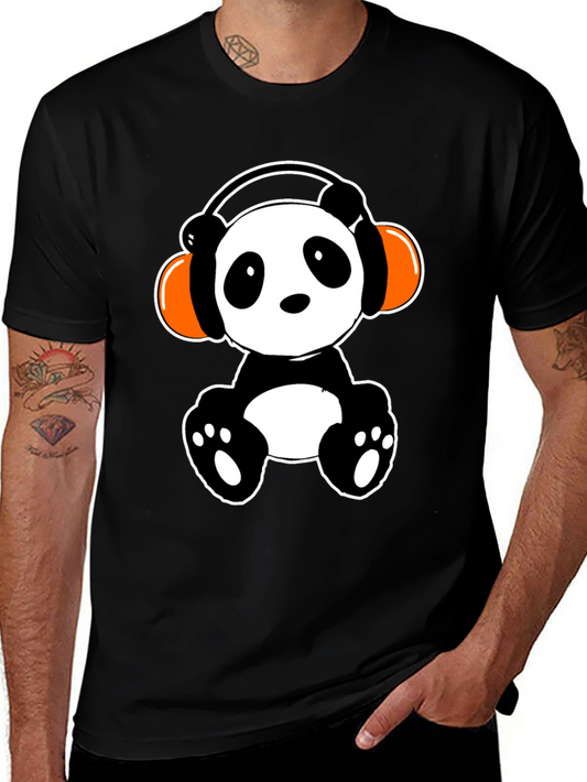 Panda DJ T-Shirt - Cute Graphic Tee