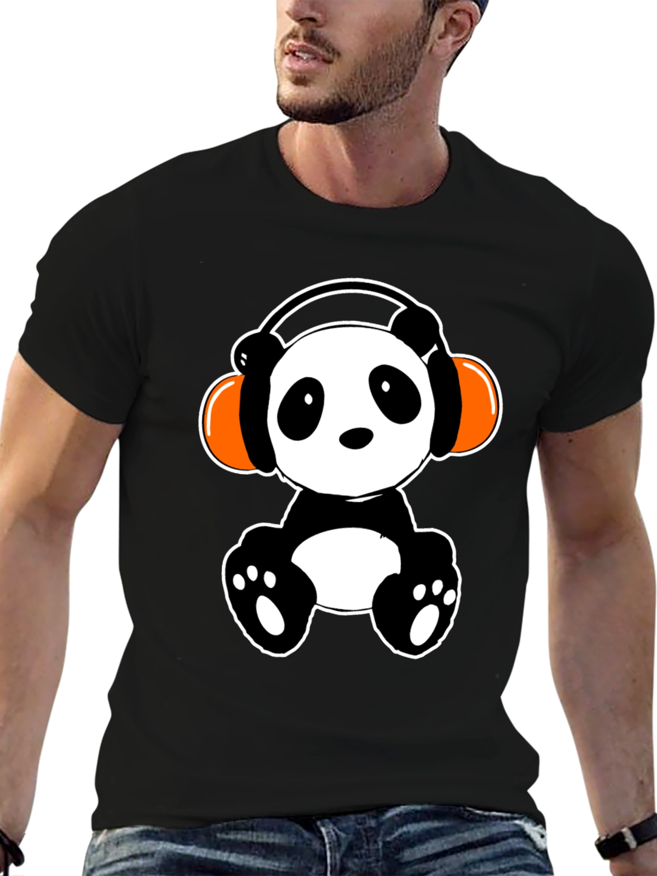 Panda DJ T-Shirt - Cute Graphic Tee