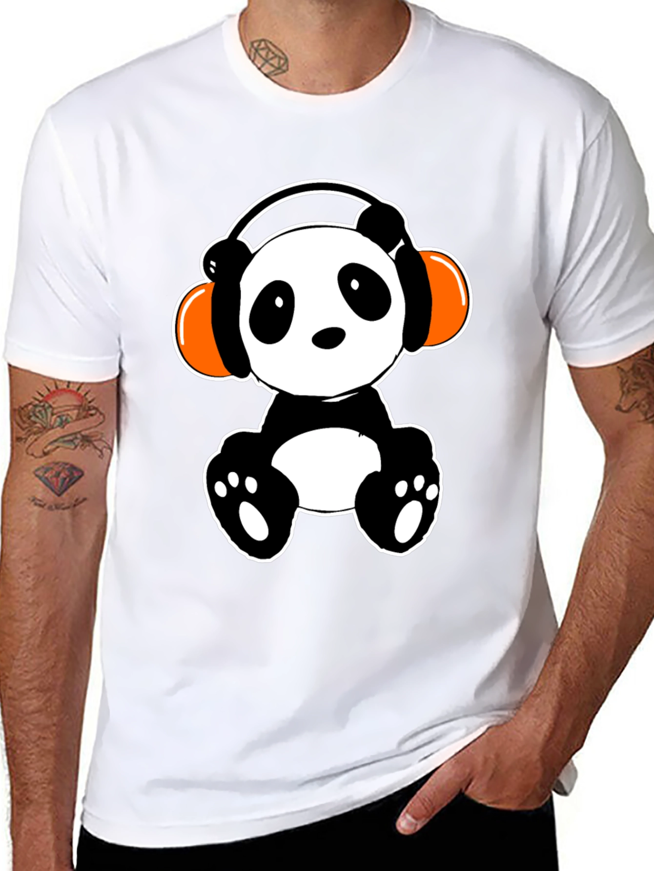Panda DJ T-Shirt - Cute Graphic Tee