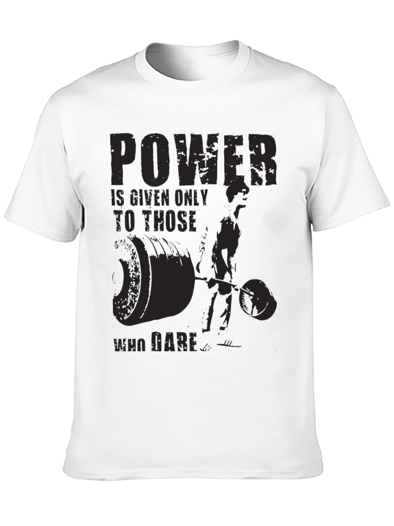 Powerlifting Motivation Graphic Black T-Shirt