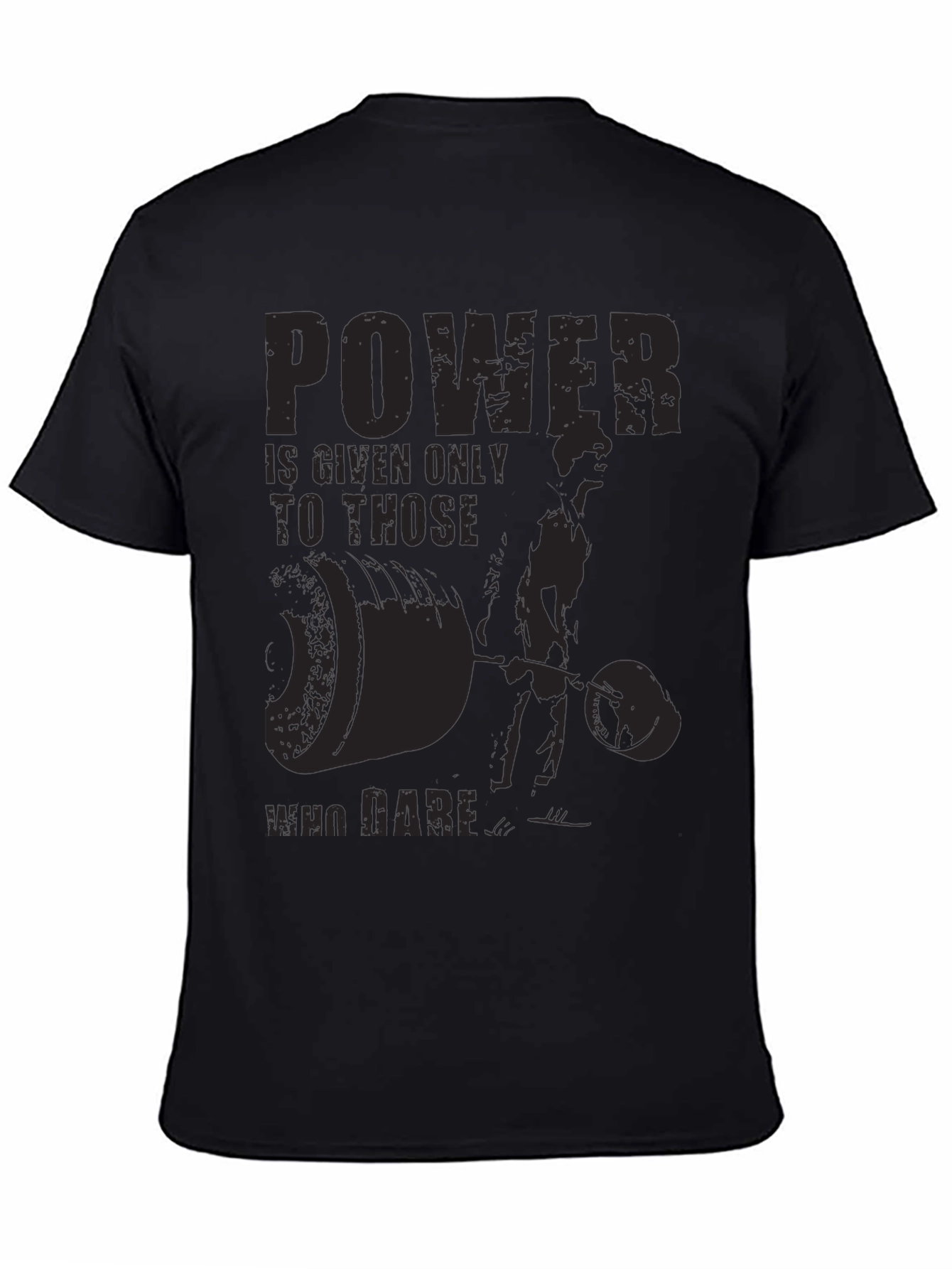 Powerlifting Motivation Graphic Black T-Shirt