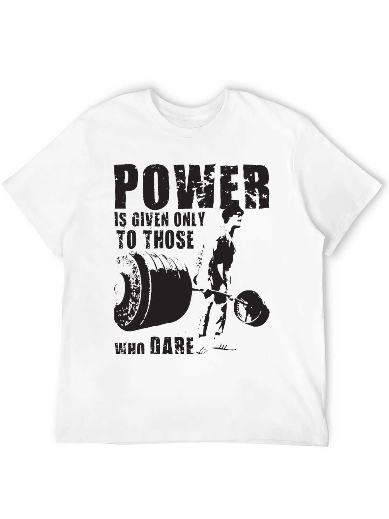 Powerlifting Motivation Graphic Black T-Shirt