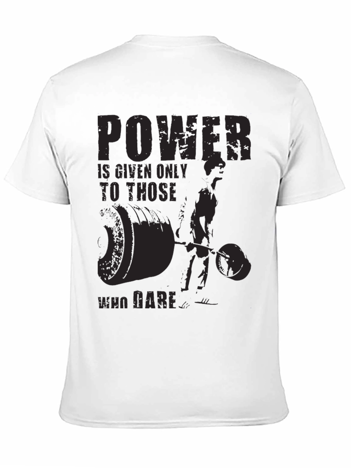 Powerlifting Motivation Graphic Black T-Shirt