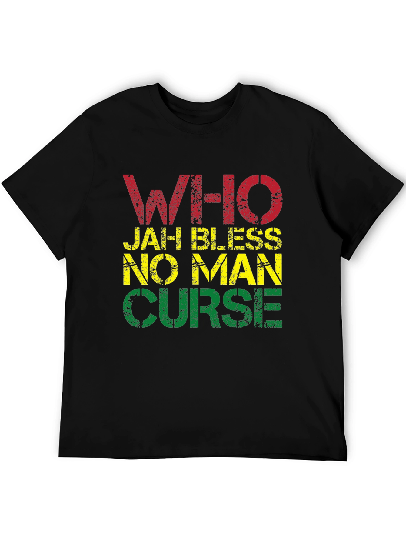 Rasta T-Shirt - Who Jah Bless No Man Curse