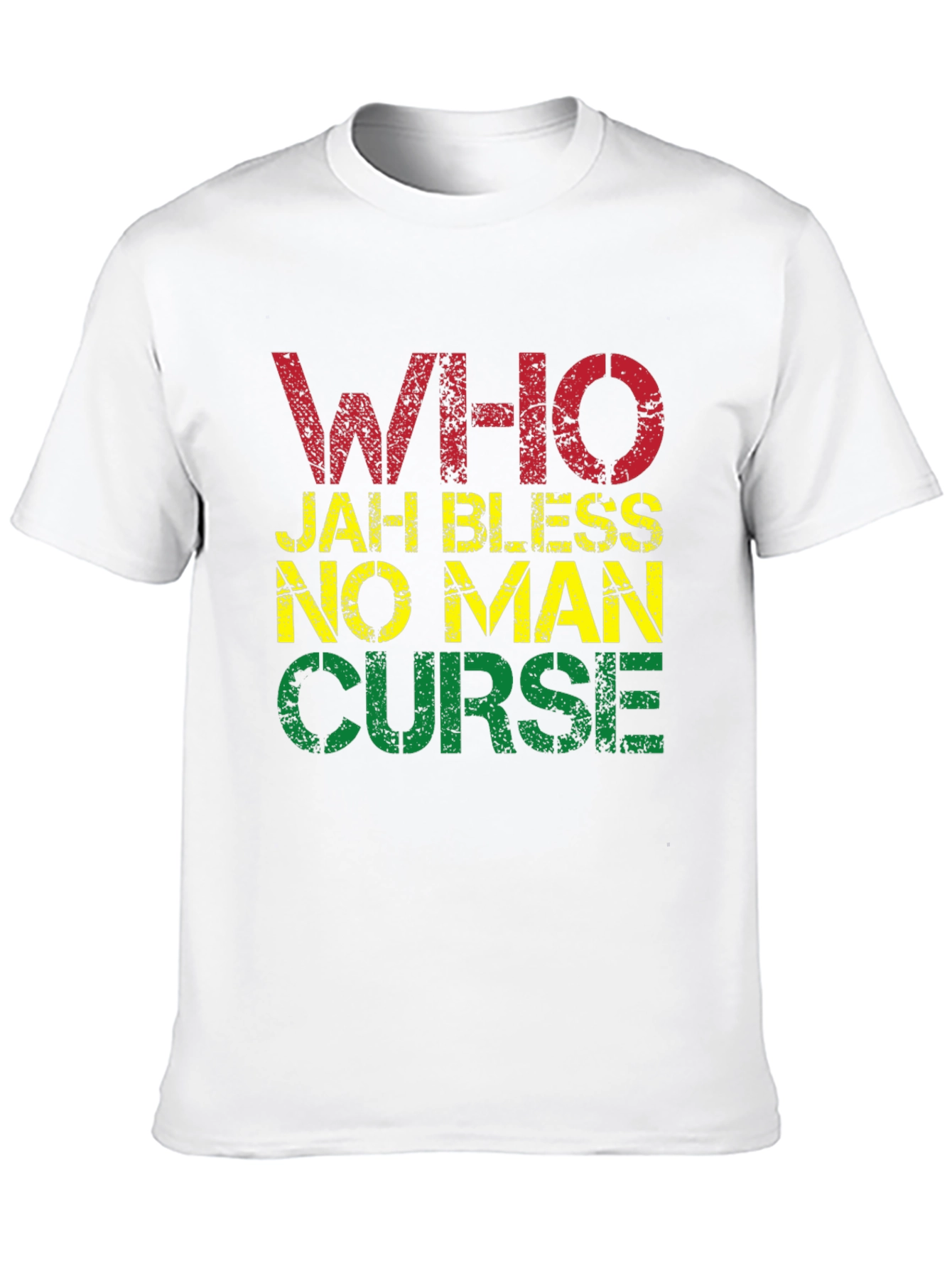 Rasta T-Shirt - Who Jah Bless No Man Curse