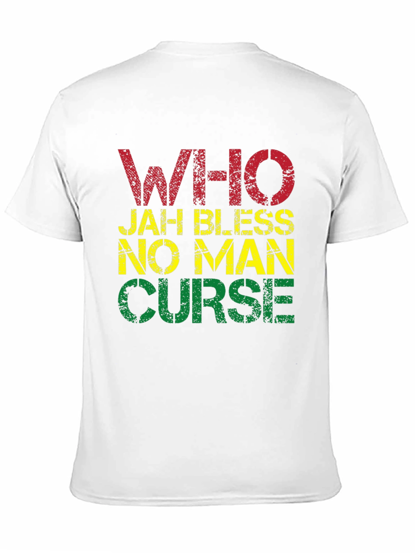 Rasta T-Shirt - Who Jah Bless No Man Curse