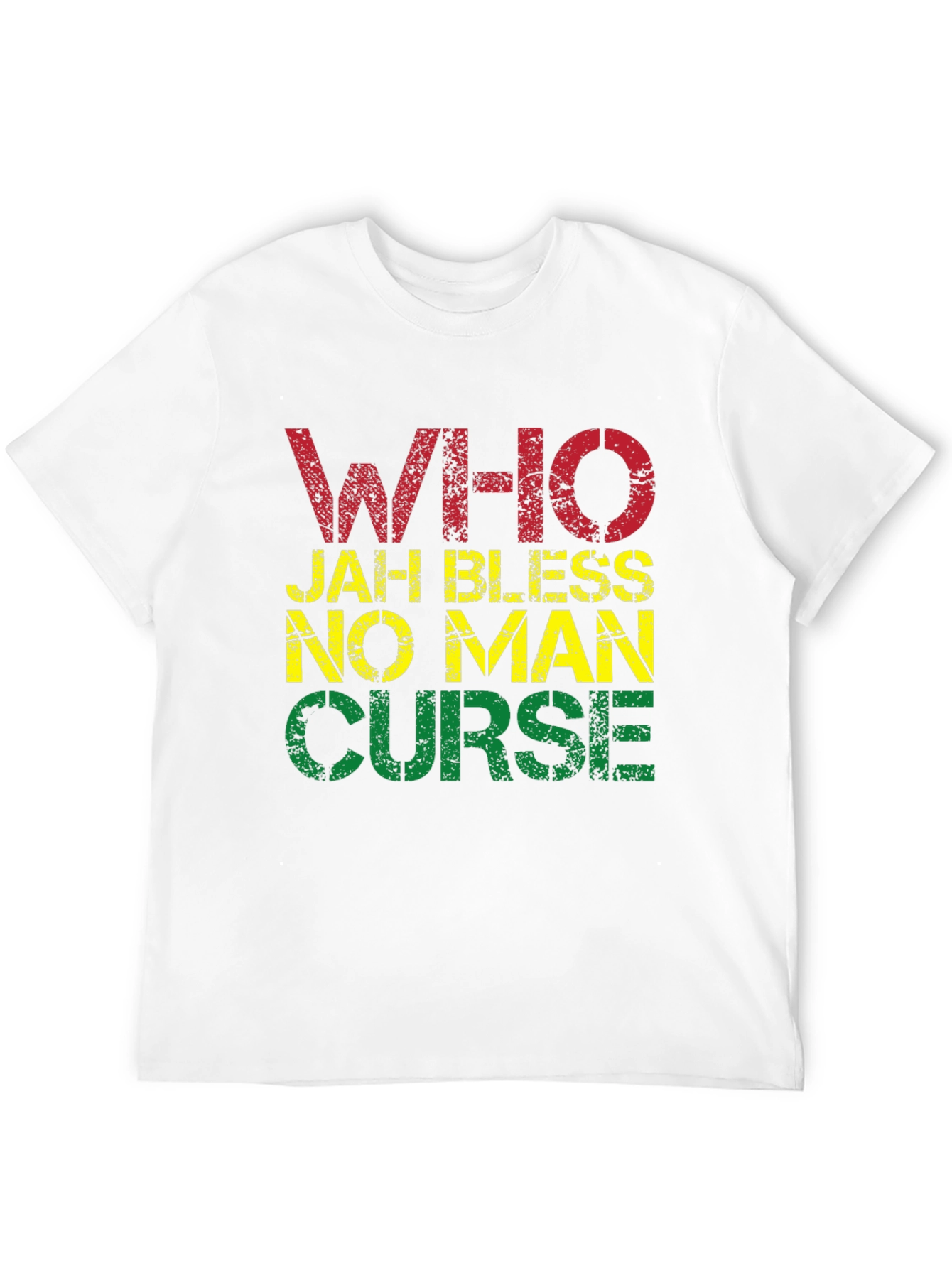 Rasta T-Shirt - Who Jah Bless No Man Curse