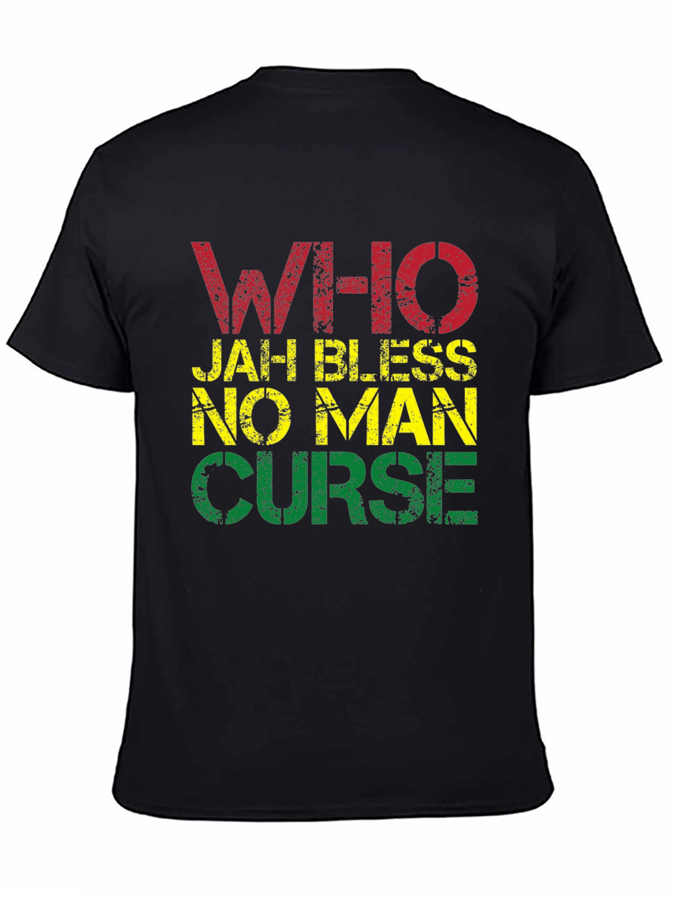 Rasta T-Shirt - Who Jah Bless No Man Curse