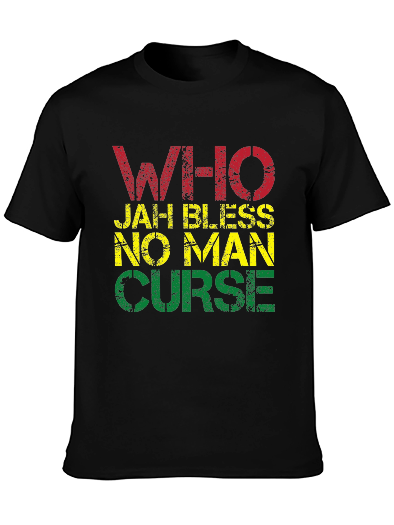 Rasta T-Shirt - Who Jah Bless No Man Curse