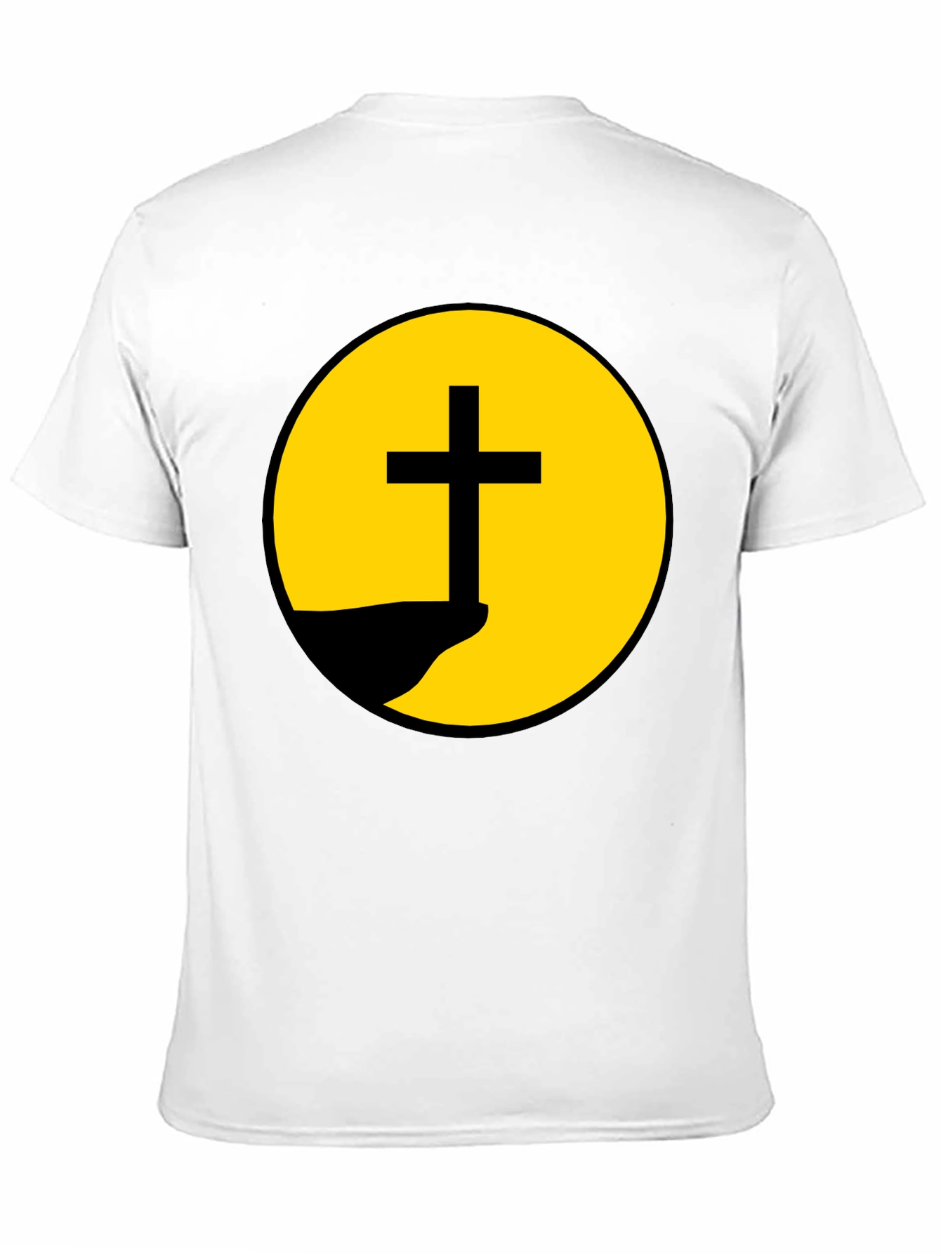Christian Cross Graphic Black T-Shirt