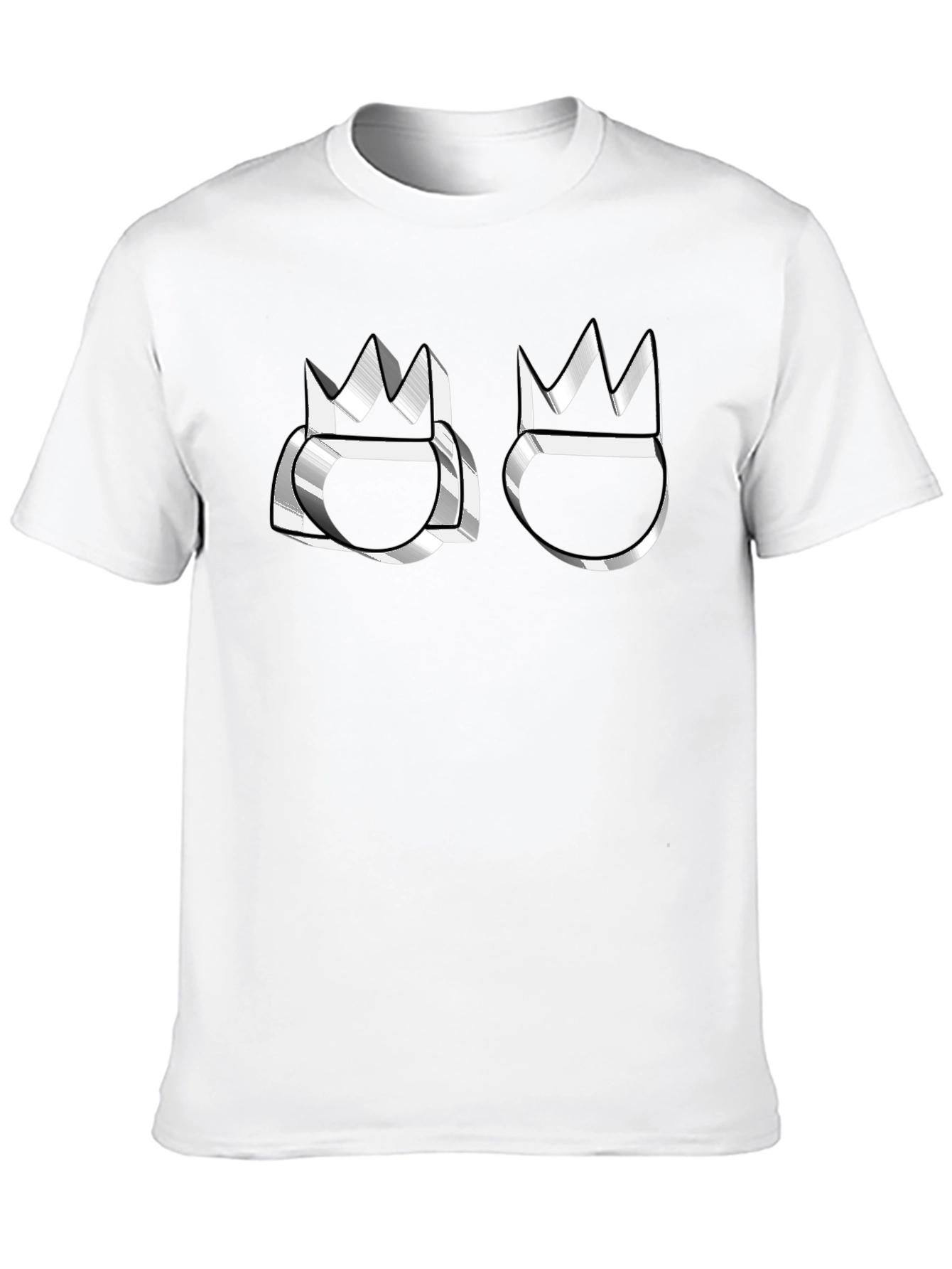 Crown Emblem Graphic Black T-Shirt