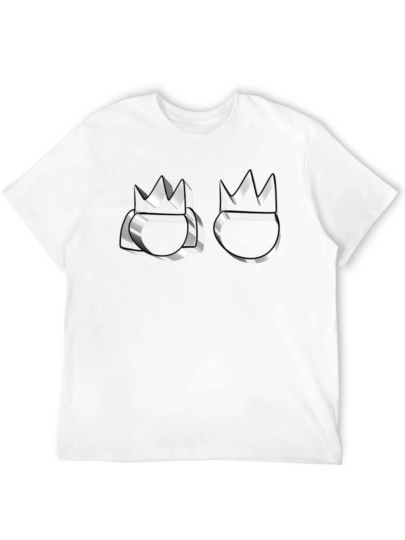 Crown Emblem Graphic Black T-Shirt