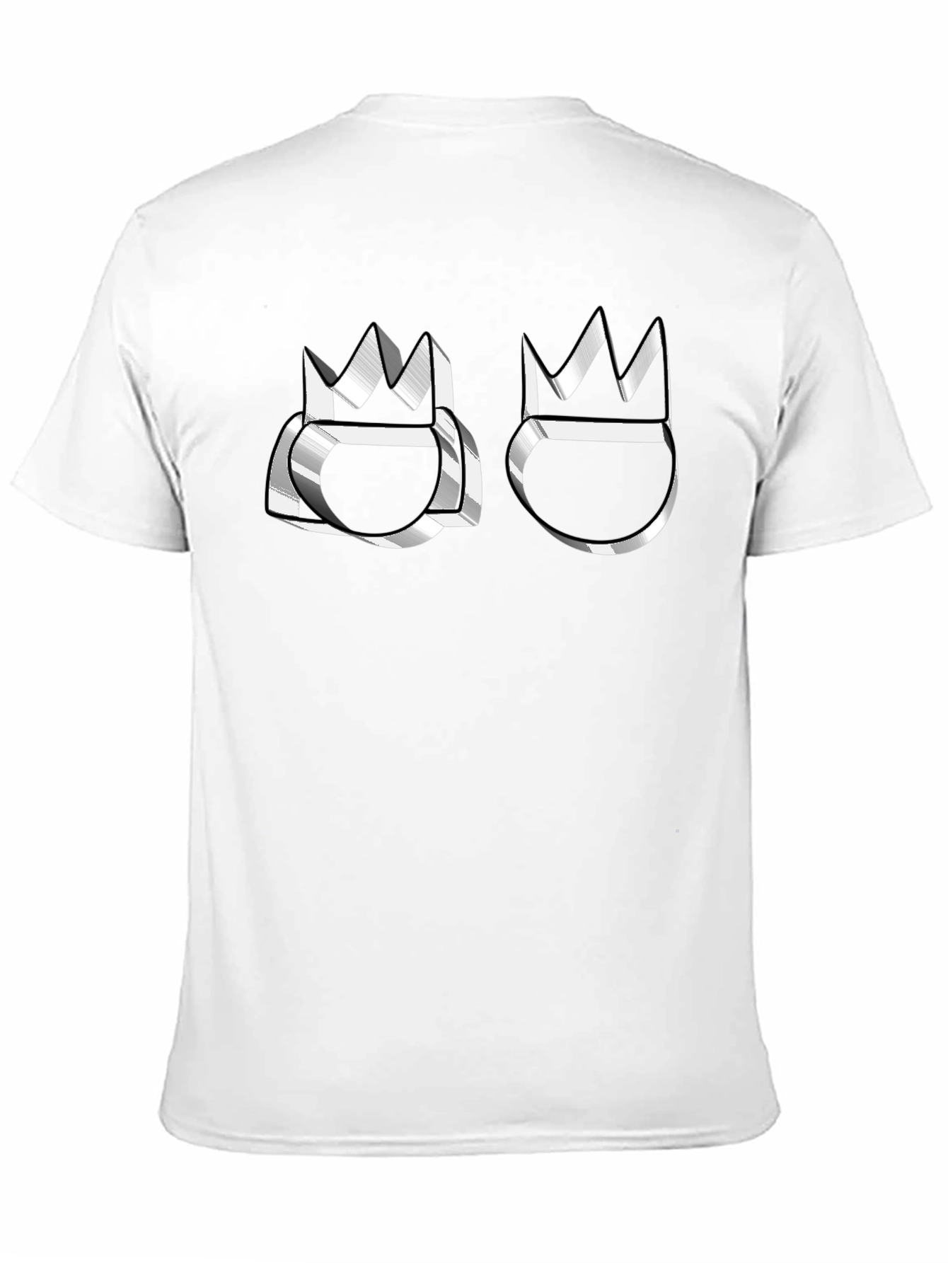 Crown Emblem Graphic Black T-Shirt