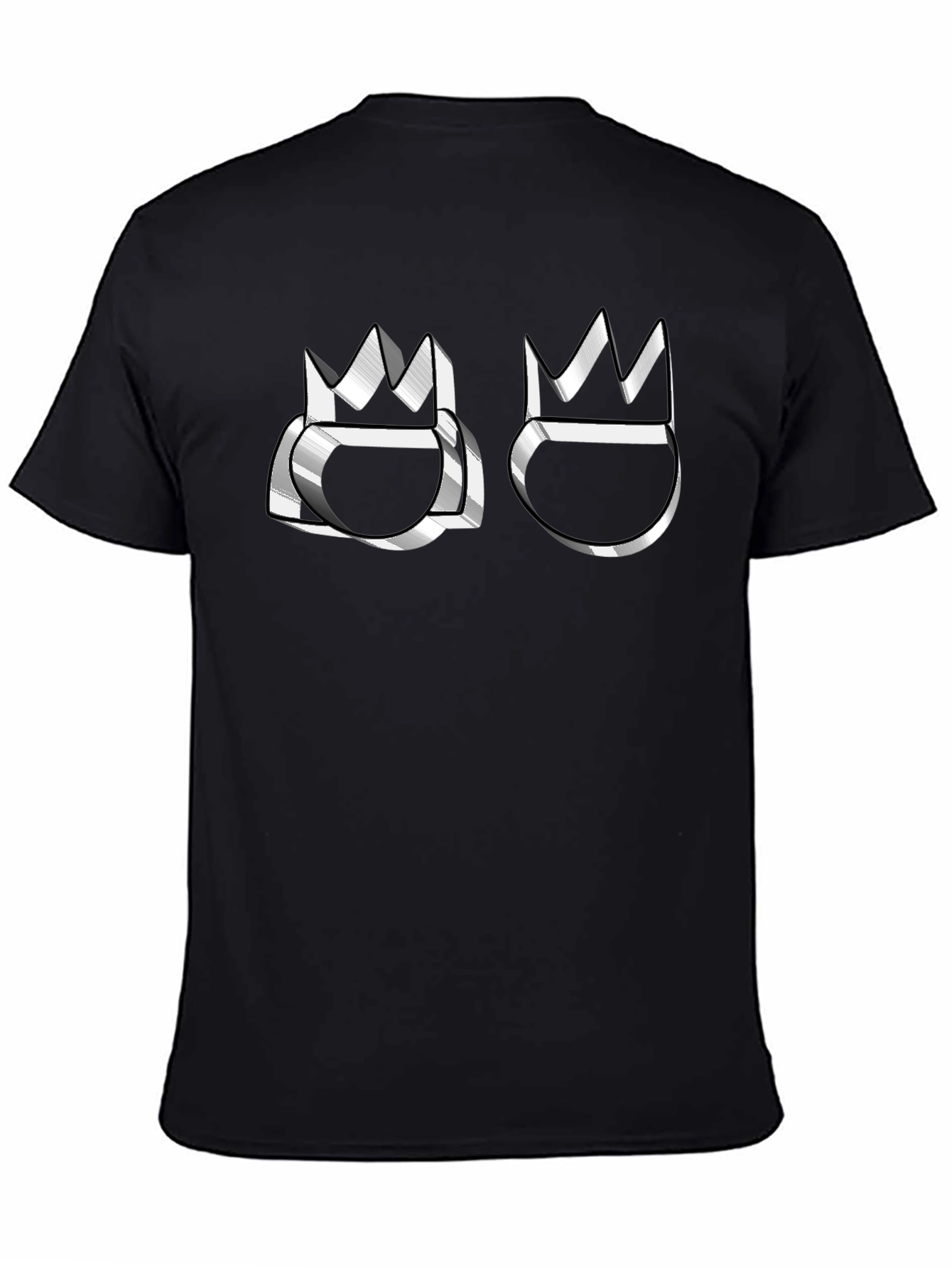 Crown Emblem Graphic Black T-Shirt