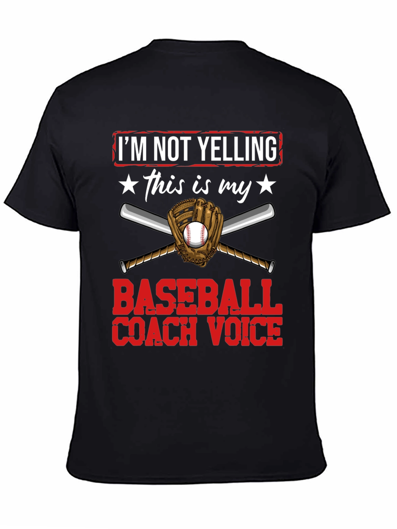 Baseball Coach Voice T-Shirt - Funny Graphic Tee