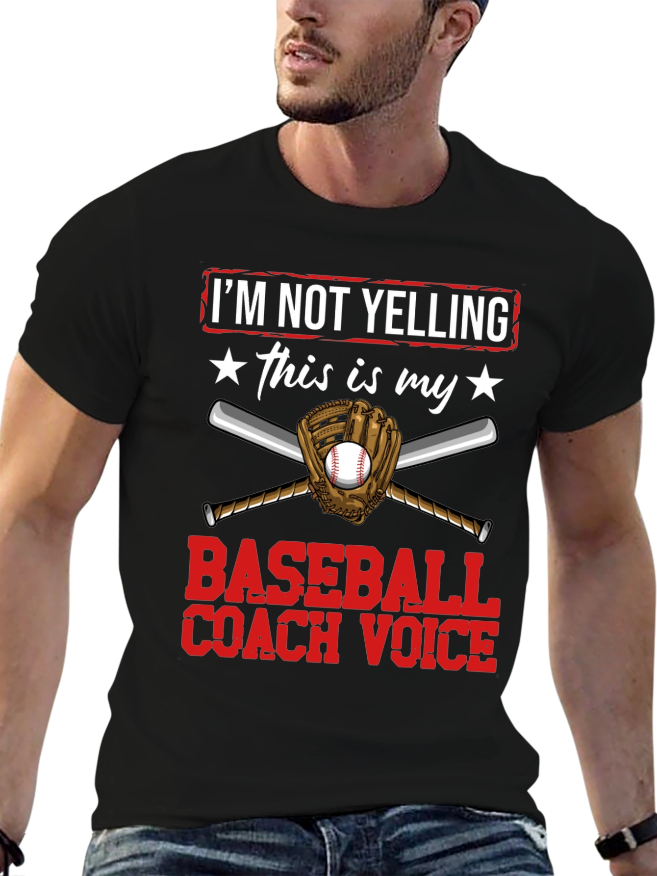 Baseball Coach Voice T-Shirt - Funny Graphic Tee