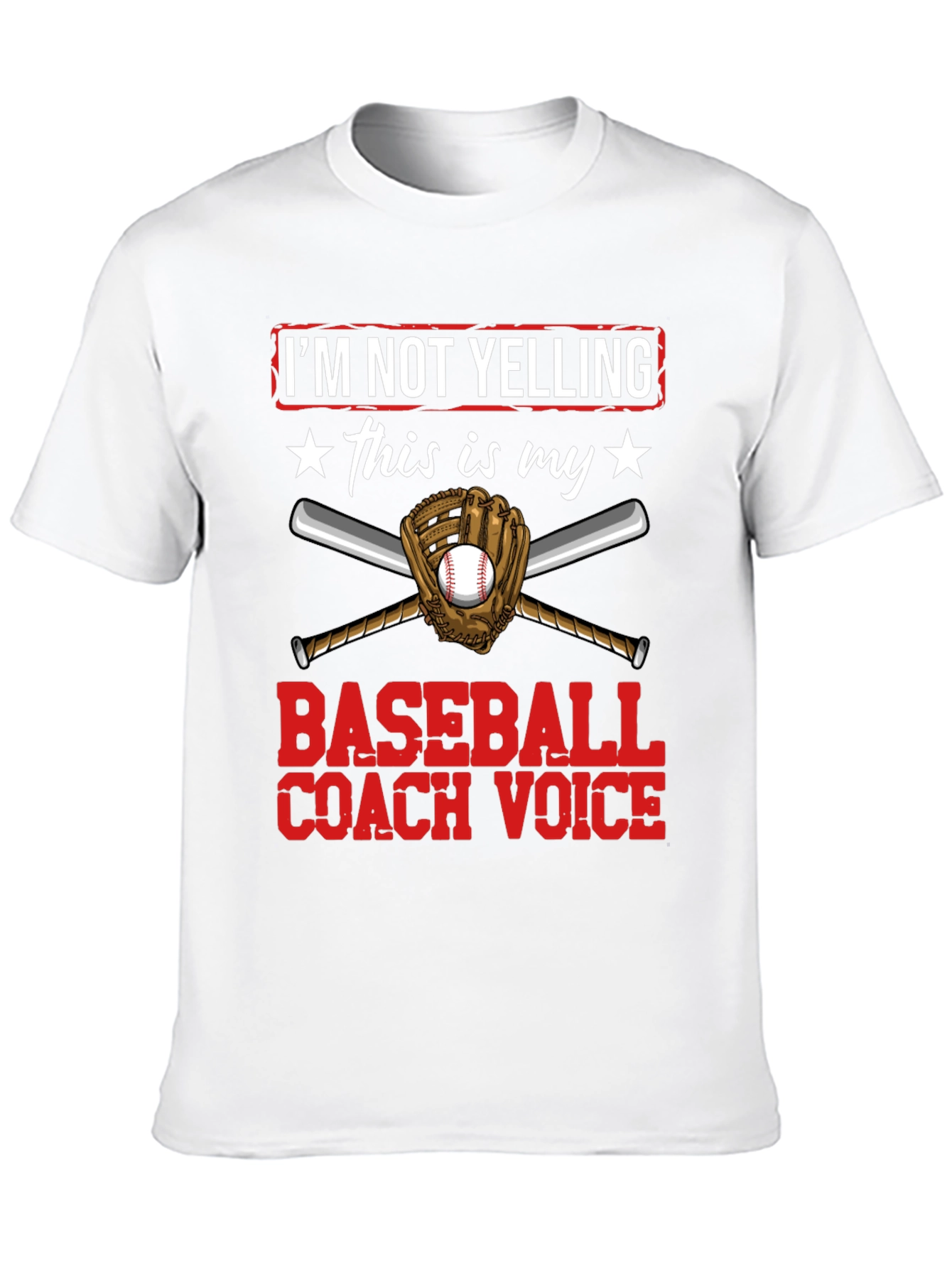 Baseball Coach Voice T-Shirt - Funny Graphic Tee
