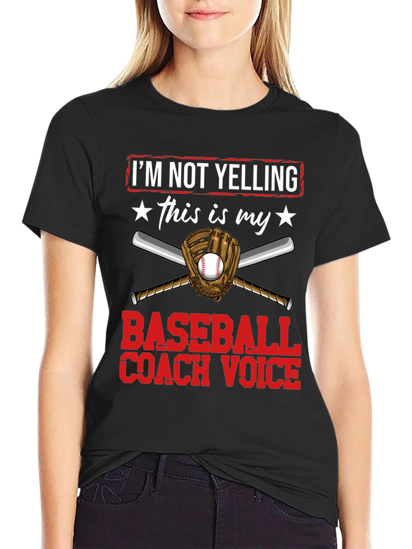 Baseball Coach Voice T-Shirt - Funny Graphic Tee