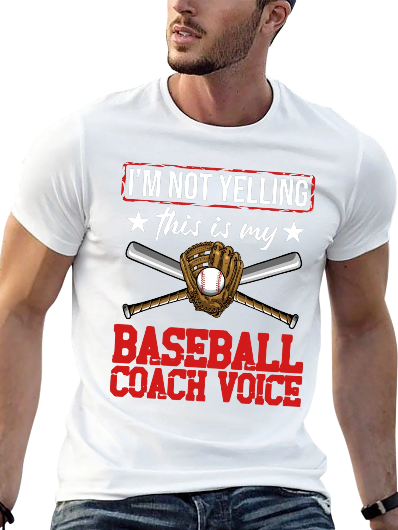 Baseball Coach Voice T-Shirt - Funny Graphic Tee