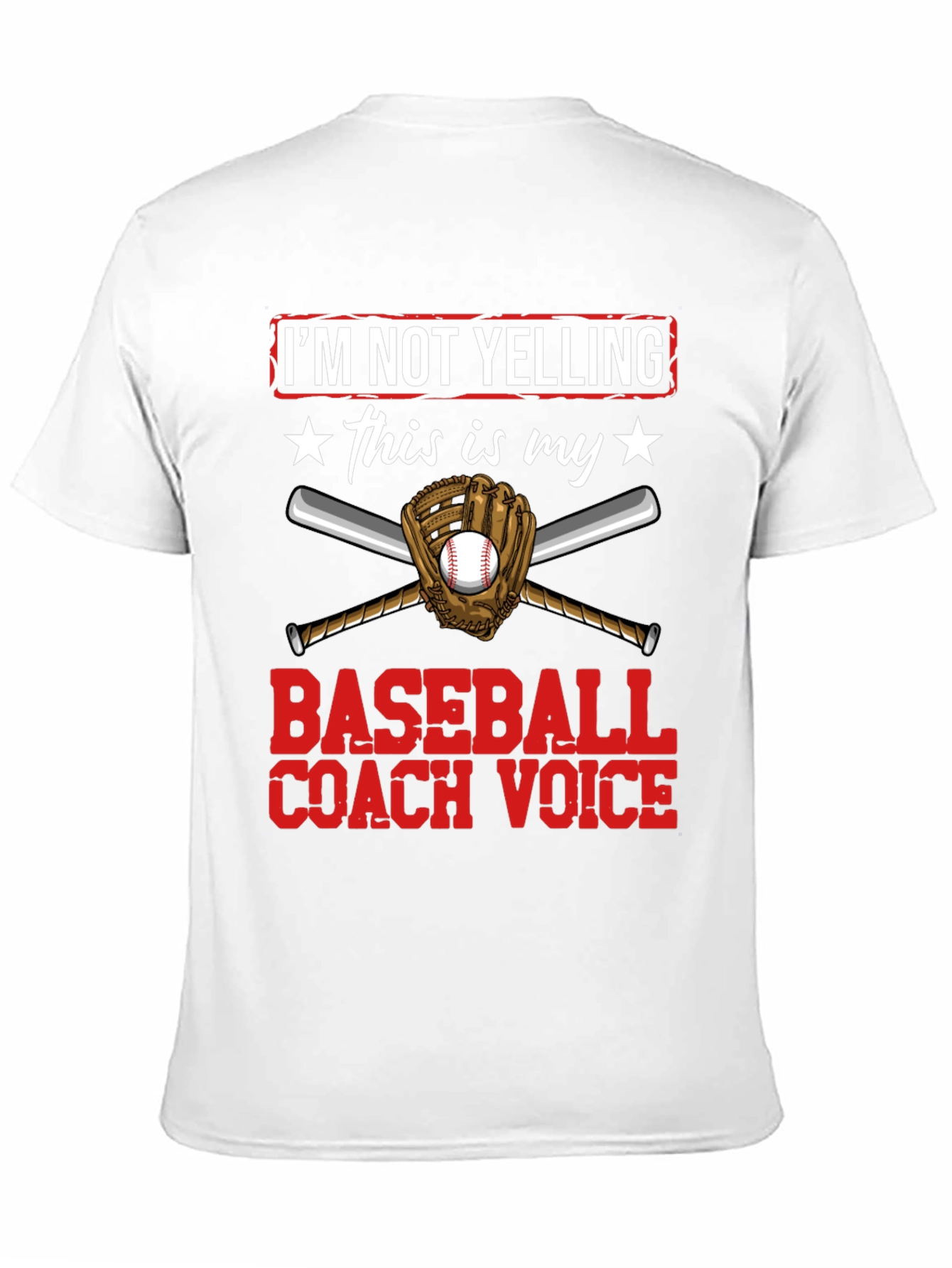 Baseball Coach Voice T-Shirt - Funny Graphic Tee