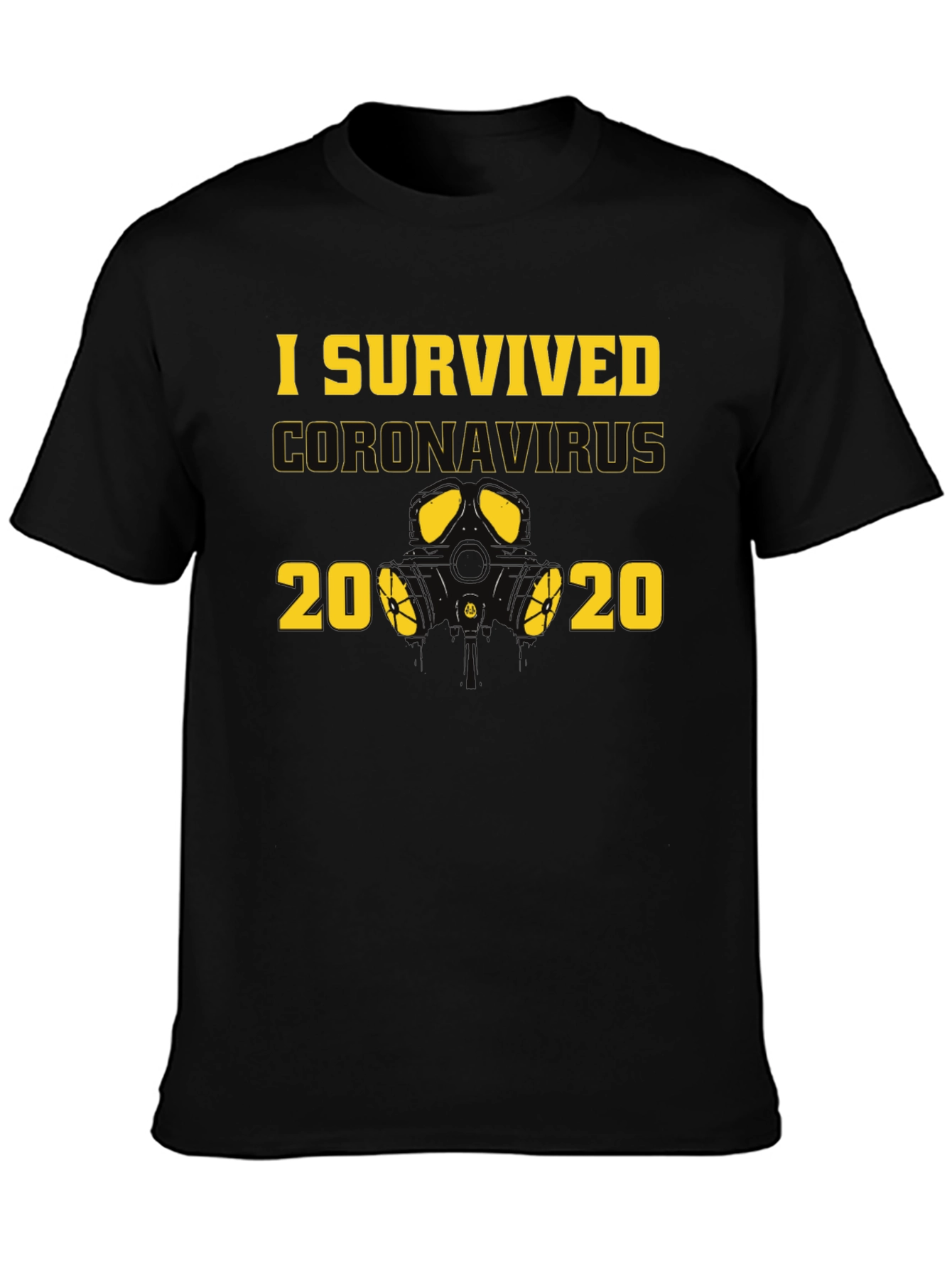 I Survived Coronavirus 2020 Black T-Shirt