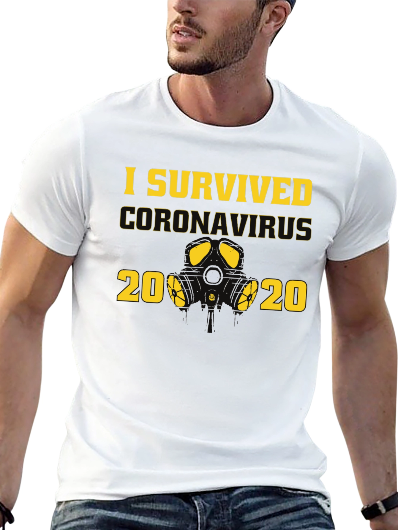 I Survived Coronavirus 2020 Black T-Shirt