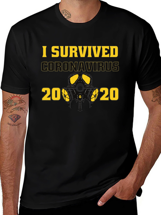 I Survived Coronavirus 2020 Black T-Shirt