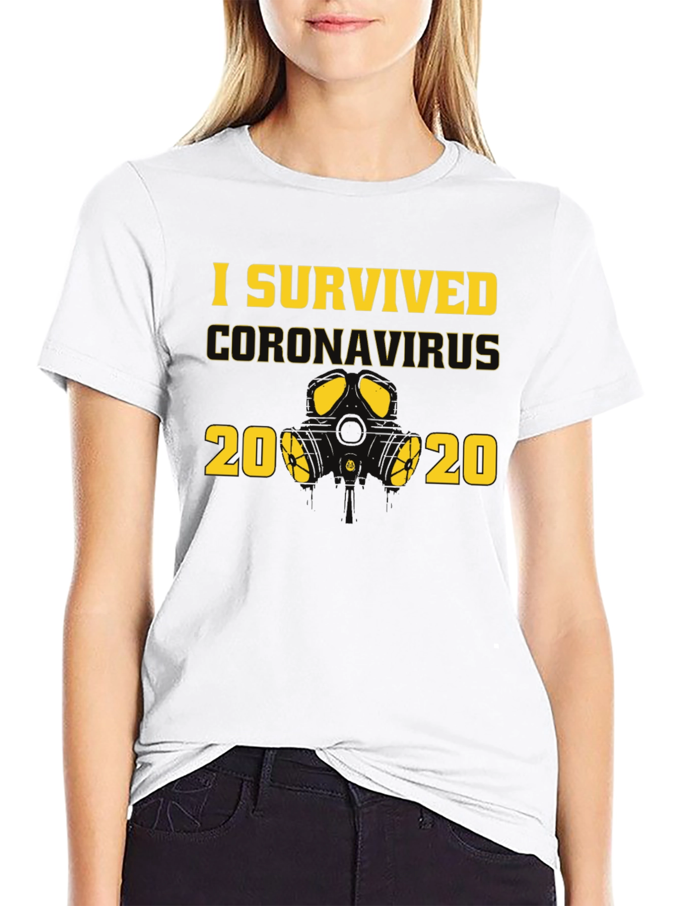 I Survived Coronavirus 2020 Black T-Shirt