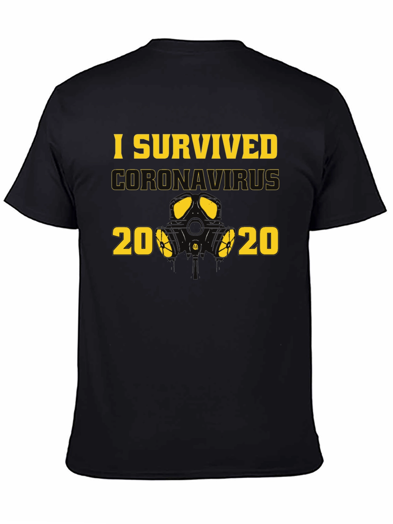 I Survived Coronavirus 2020 Black T-Shirt