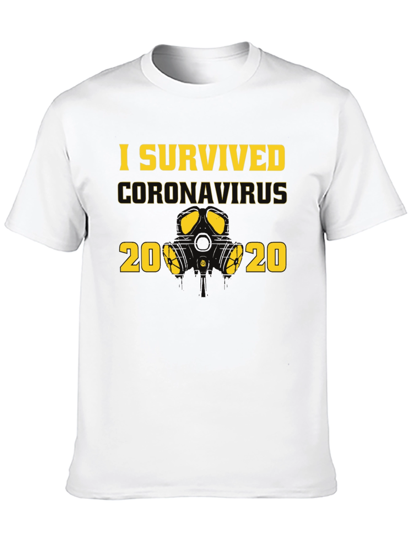 I Survived Coronavirus 2020 Black T-Shirt
