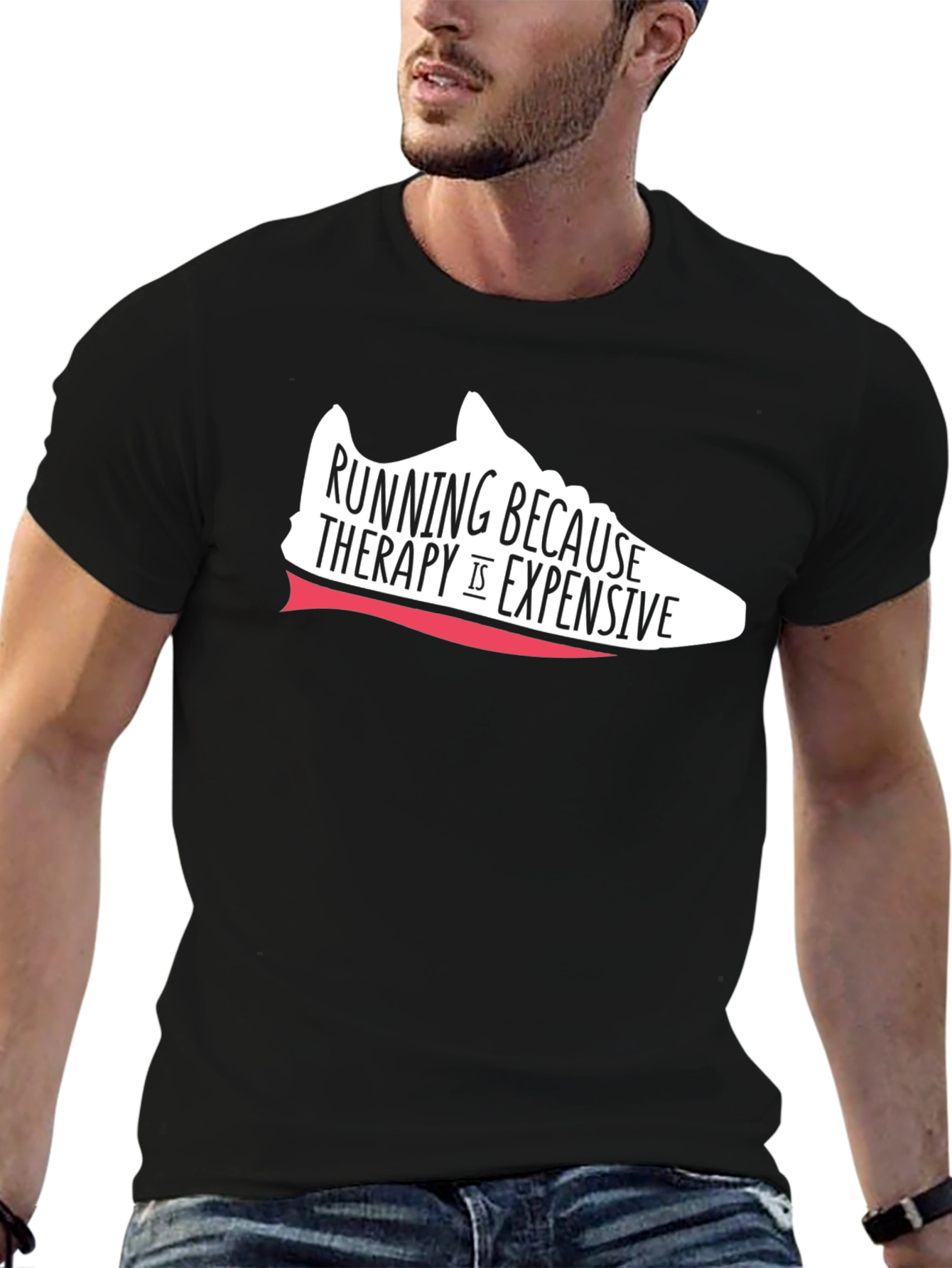 Running Therapy T-Shirt - Black