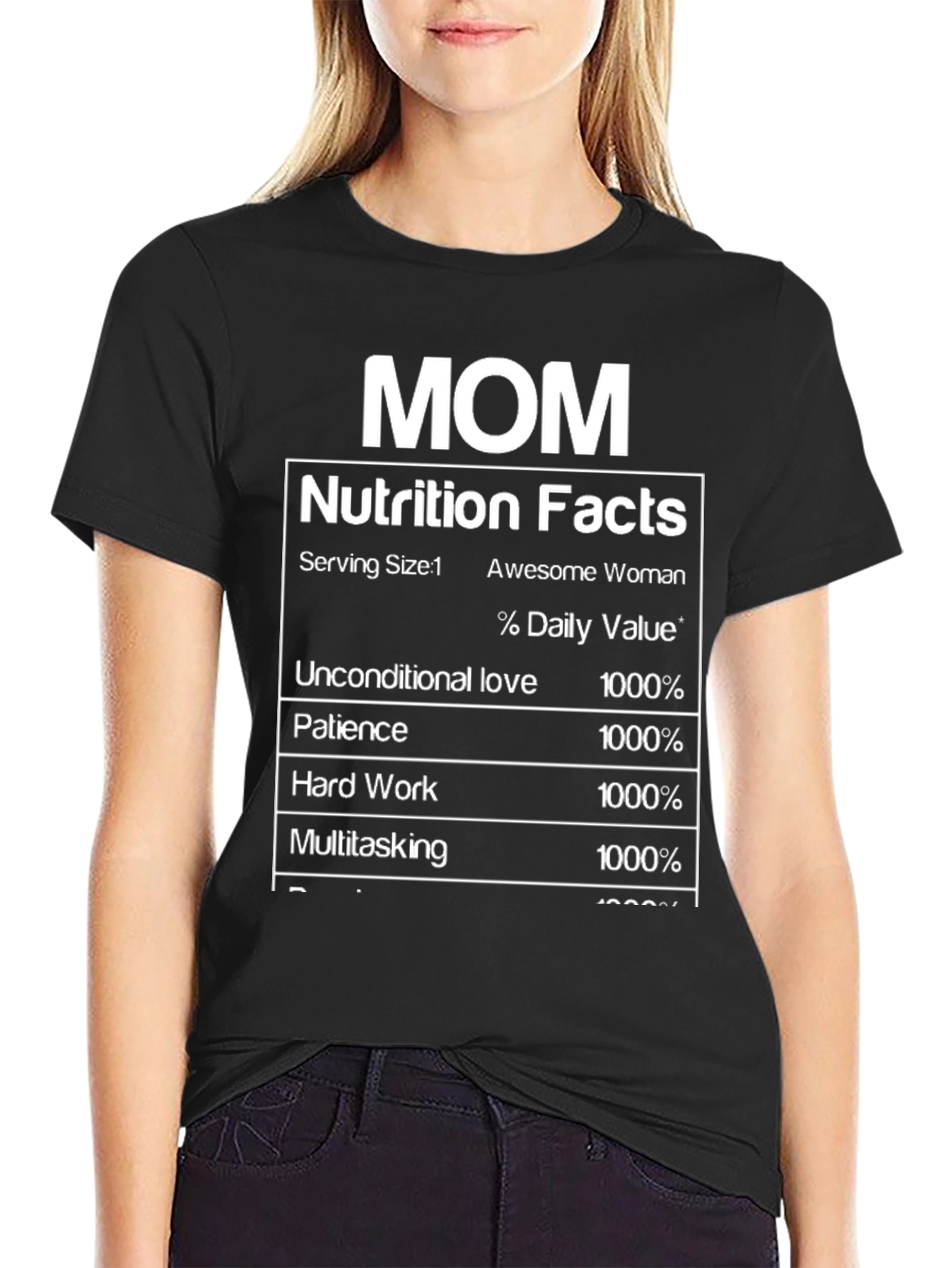 Mom Nutrition Facts T-Shirt - Awesome Mothers Day Gift
