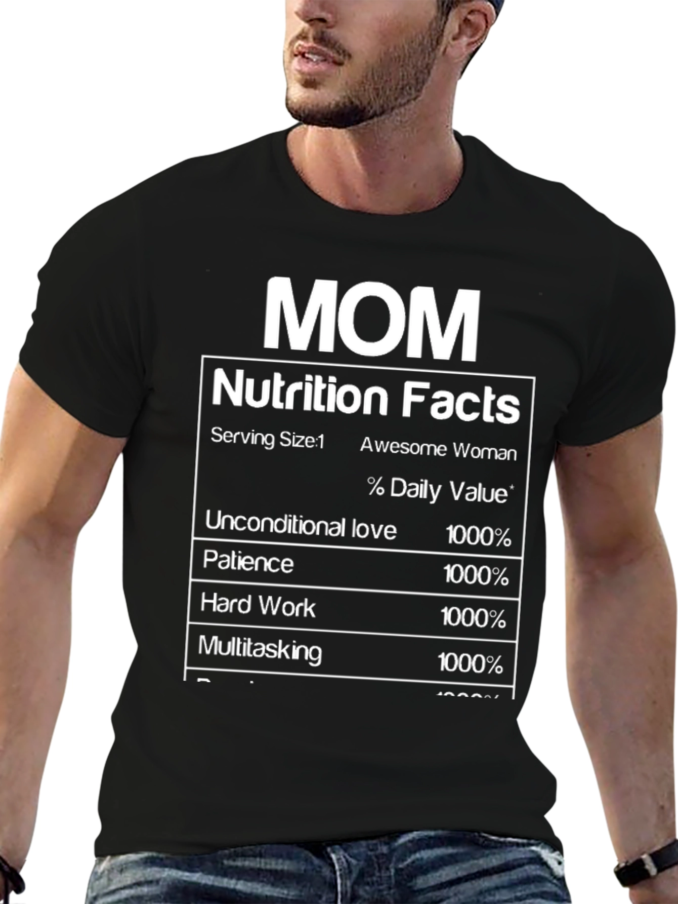 Mom Nutrition Facts T-Shirt - Awesome Mothers Day Gift