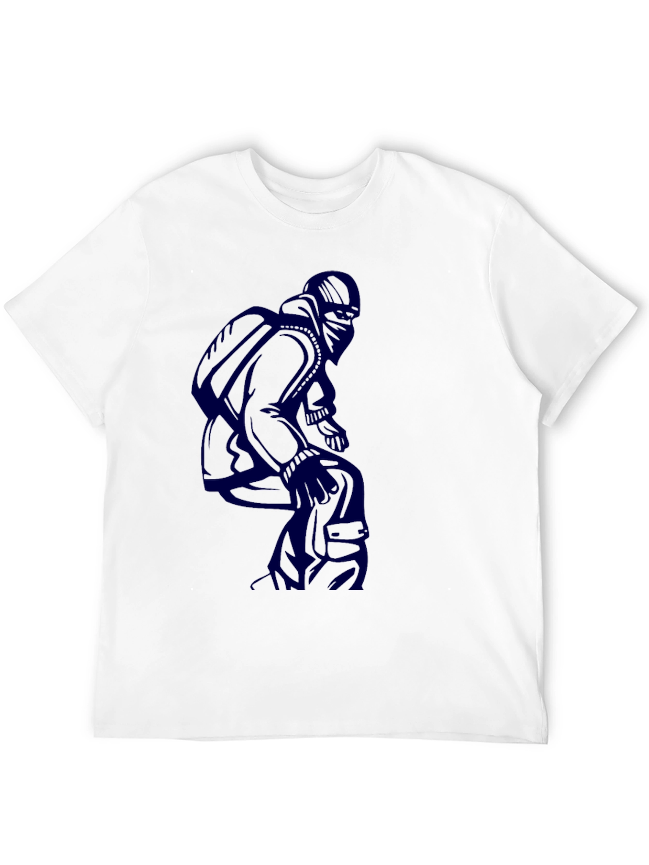 Urban Style Graphic Tee - Black